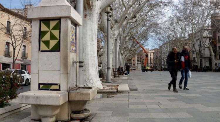 Una font a la rambla de Figueres. ACN