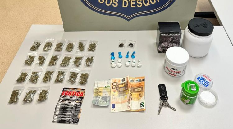 La droga intervinguda a Lloret de Mar