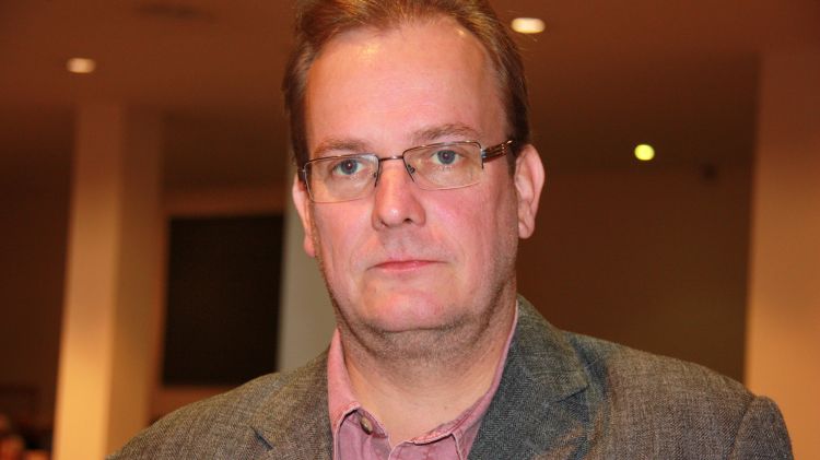 El secretari Associació de Propietaris d'Empuriabrava, Tim Pelters, és un dels membres de l'entitat que s'ha desplaçat a Brussel·les © ACN
