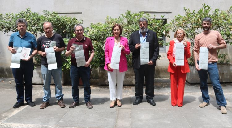 Presentació de la ruta que ressegueix els senders dels maquis entre Prats de Molló i Vidrà. ACN