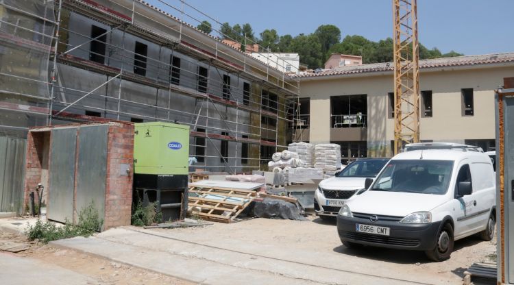 Obres de la nova residència per a persones amb discapacitat al monestir de Sant Daniel de Girona. ACN