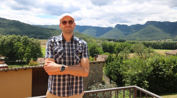 Santi Roca-Fàbrega a la Vall d'en Bas. ACN