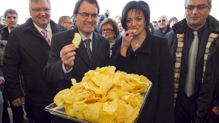 Artur Mas aquest matí a l'empresa Frit Ravich © AG