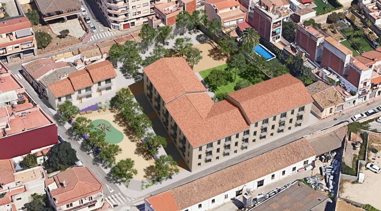 Imatge virtual dels futurs habitatges públics