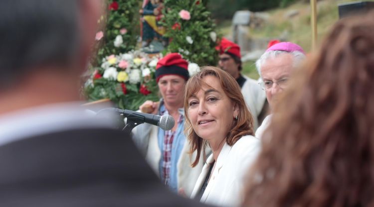La consellera de Territori, Sílvia Paneque, durant la visita a la Vall de Núria