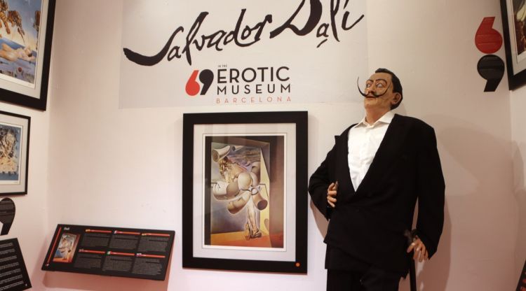 La sala dedicada a Dalí al Museu de l'Eròtica de Barcelona. ACN