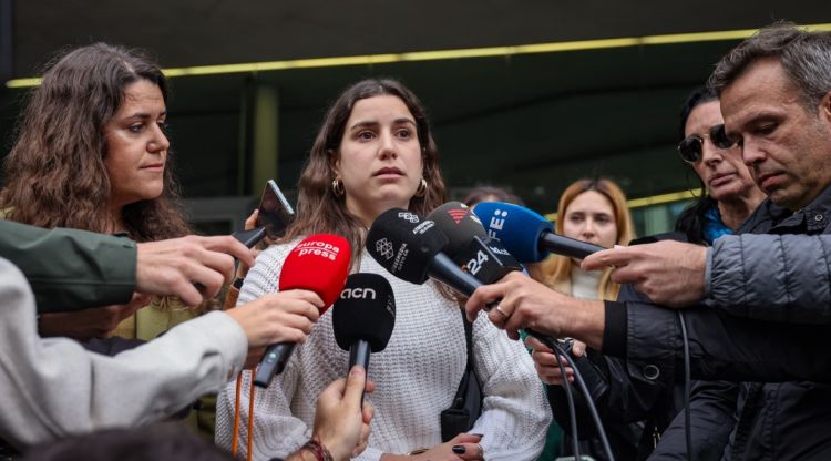 La jove que ha denunciat Saül Gordillo, en declaracions abans del judici. ACN