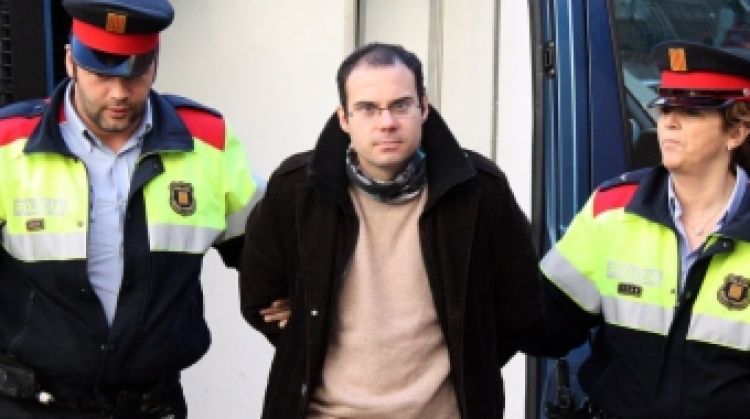 L'acusat, Juan Luis Terrones, arribant a l'Audiència de Girona (arxiu)