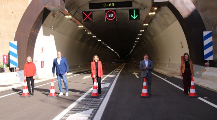 La inauguració de la variant d'Anglès, aquest matí. ACN