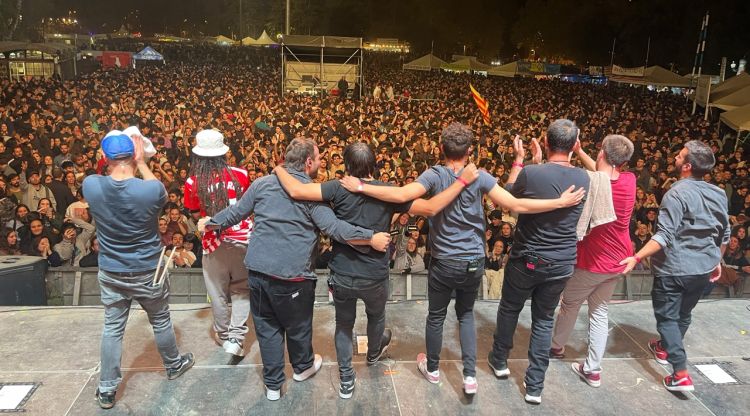 El grup Auxili a les barraques de Girona de l'any passat