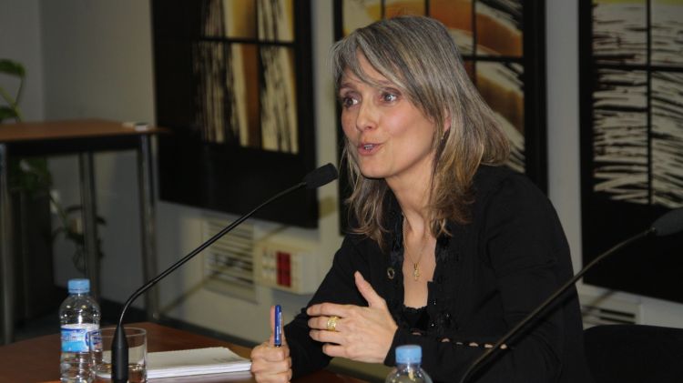 Montserrat Nebrera ahir a Girona © ACN