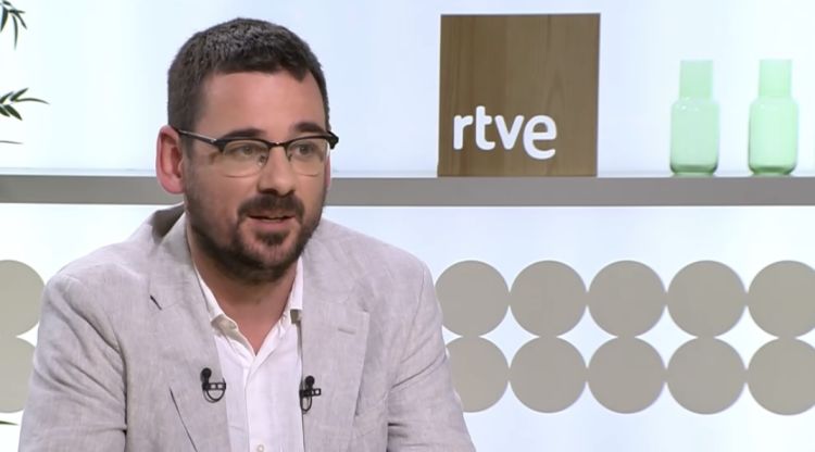 Lluc Salellas, aquest matí durant l'entrevista. RTVE