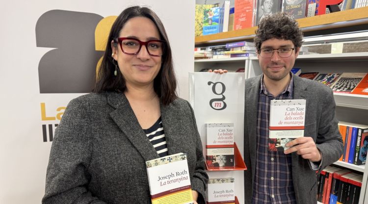 Cristina Sagrera i Aarón Sánchez, els impulsors de la nova editorial Gata Maula. ACN
