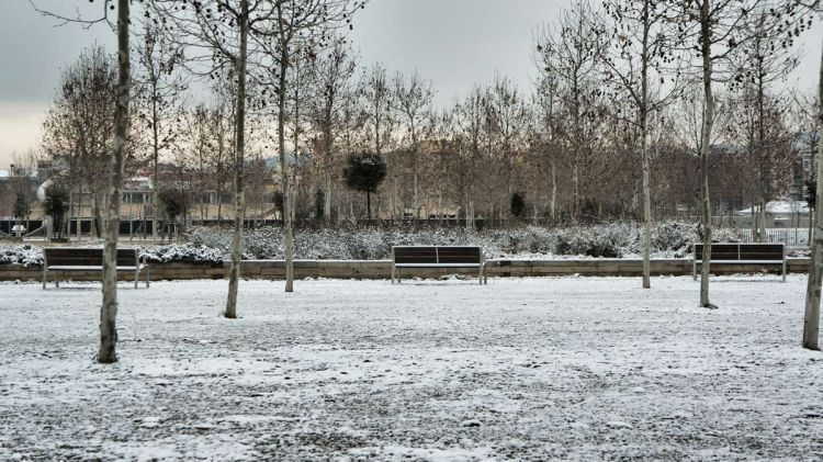 Darrera nevada que va patir Girona fruit del fred siberià (arxiu)