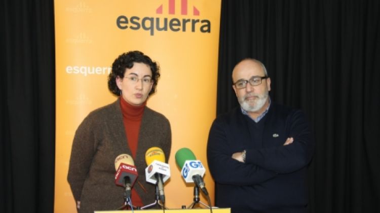 La secretària general d'ERC, Marta Rovira, s'ha reunit amb la directiva que encapçala Josep Maria Rufí © ACN