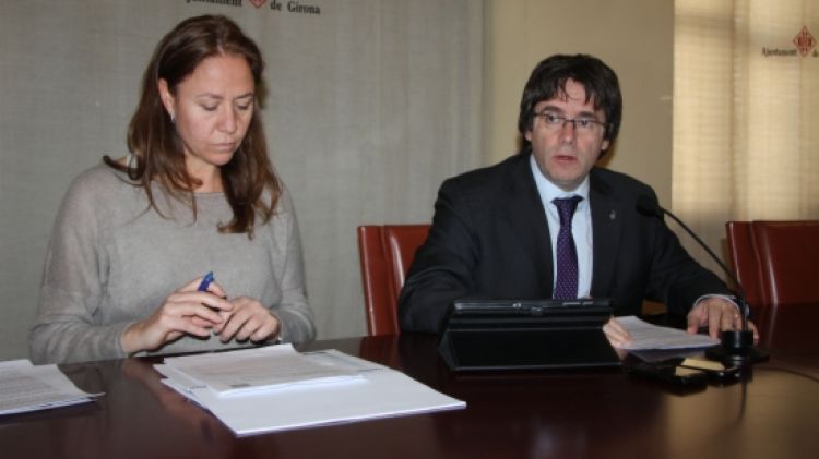 Marta Madrenas i Carles Puigdemont © ACN