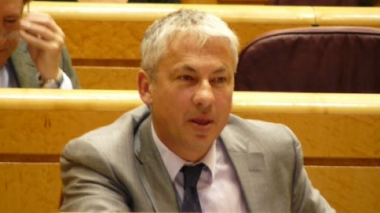 El senador gironi de CIU Pere Maluquer ha preguntat a la ministra sobre l'enllaç © ACN