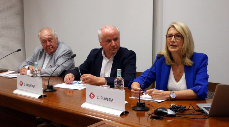 Albert Sibils, Jaume Fàbrega, i Carme Poveda. ACN