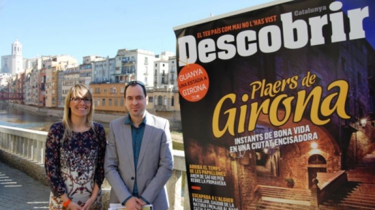 Un instant durant la presentació pública a Girona del nou número de març de la revista 'Descobrir' © ACN
