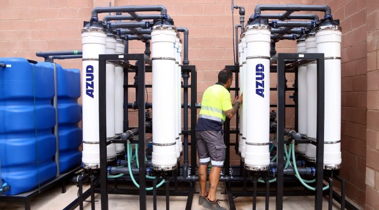 Imatge de les instal·lacions de la nova estació de tractament d'aigua potable de Portbou. ACN