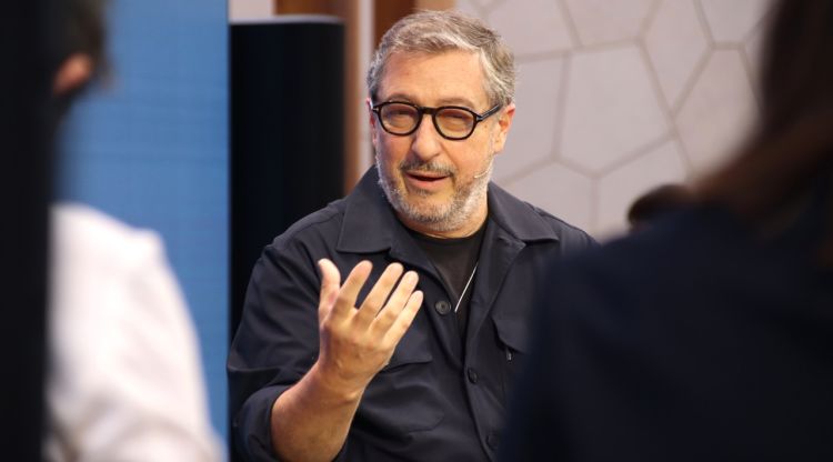 El xef Joan Roca durant una conferència a Osaka (arxiu). ACN