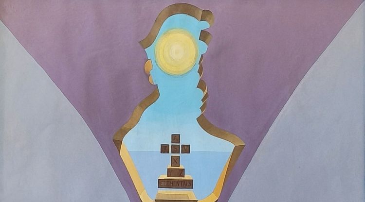 L'obra ‘Homenatge a Ramon Llull’  de Salvador Dalí. ACN