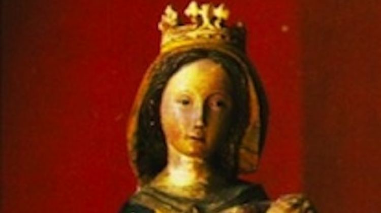 La imatge de la marededéu de Creixell de Borrassà que han robat uns lladres (arxiu)