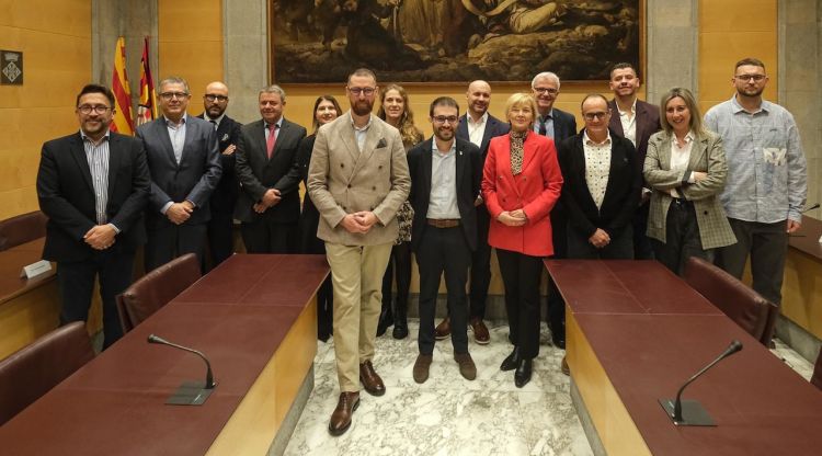 Recepció institucional a la Diputació de Girona de la delegació de Sarajevo