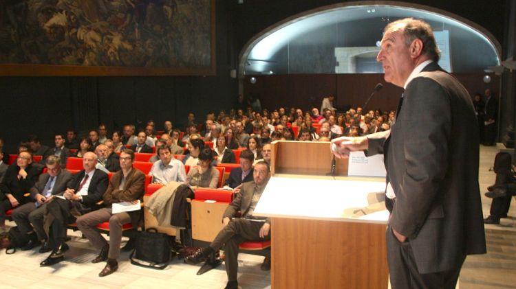 El director general d'Indústria, Joan Sureda, avui a Girona © ACN