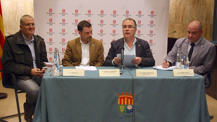 D'esquerra a dreta: Joan Vila, Robert Fàbregas, Jaume Torramadé i Albert Bayot © ACN