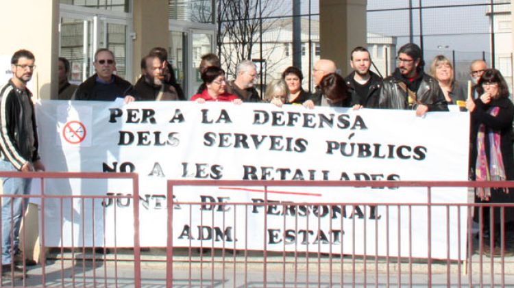 La Junta de Personal de l'Administració General de l'Estat a Girona ha convocat concentracions cada dijous del mes de març © ACN