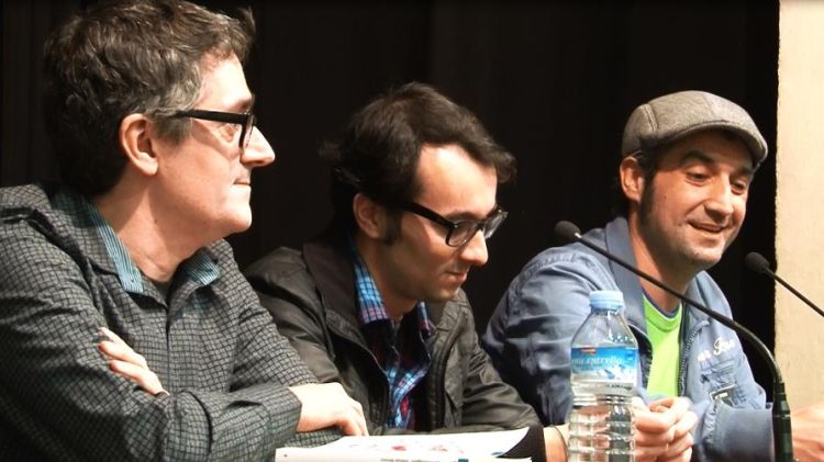 D'esquerra a dreta: Joan Manuel Soldevilla, Jair Domínguez i Roger de Gràcia © Tramuntana TV
