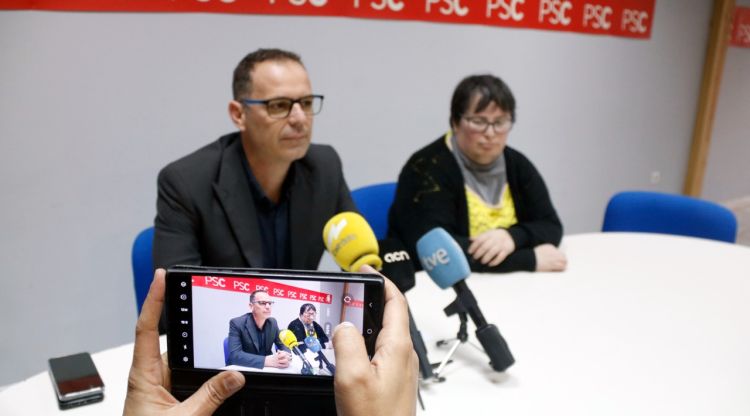 Els dos regidors obligats a dimitir, la setmana passada. ACN