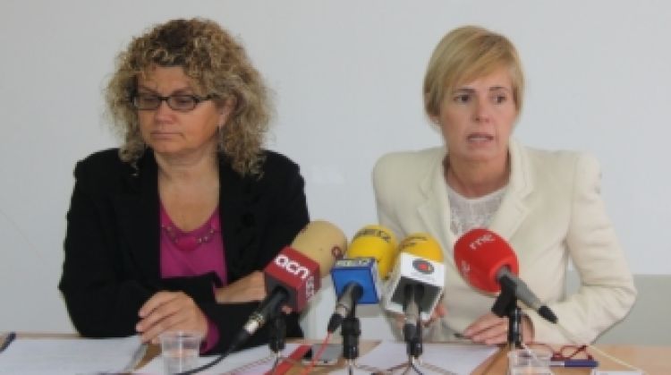 L'exconsellera de Salut Marina Geli i la portaveu dels socialistes a l'Ajuntament de Girona, Pia Bosch © ACN