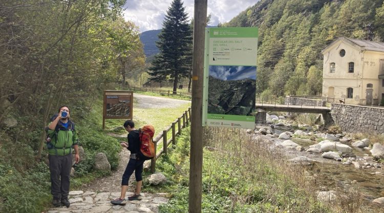 Camí senyalitzat del Parc Natural de les Capçaleres del Ter i del Freser. Generalitat de Catalunya