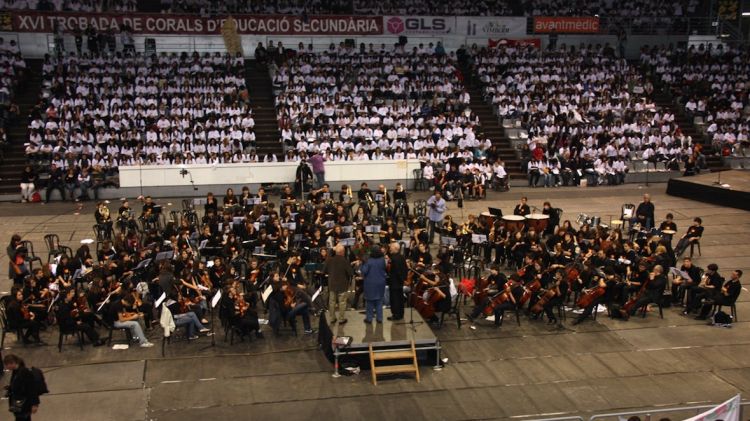 La trobada de corals de Secundària que es va celebrar a Lleida fa dos anys © ACN