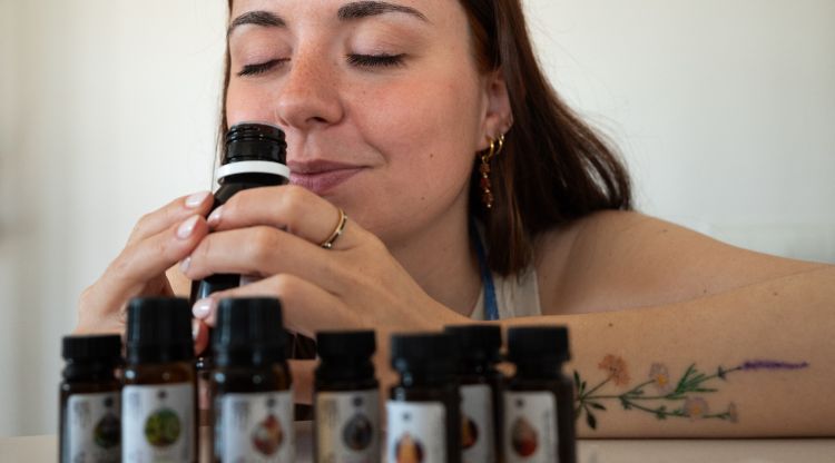 Arianna Soley amb un dels seus productes