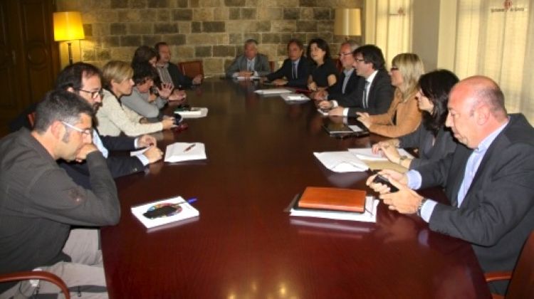 L'alcalde s'ha reunit amb els portaveus de tots els grups © ACN