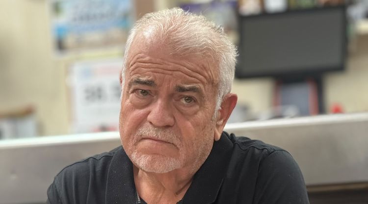 Pere Gotanegra, durant l'acte d'ahir a Roses