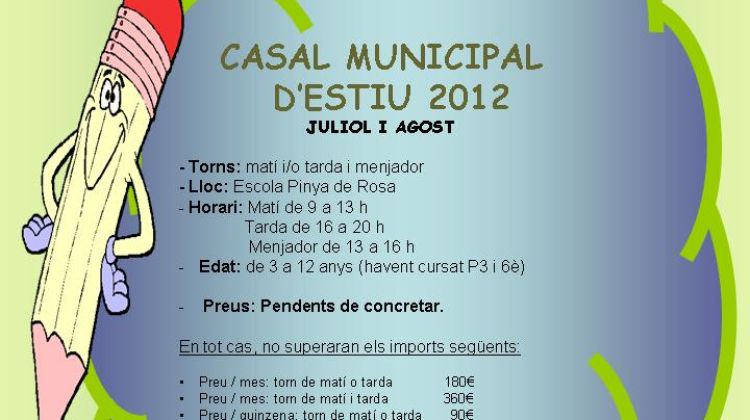 Cartell d'activitats d'aquest estiu © AG