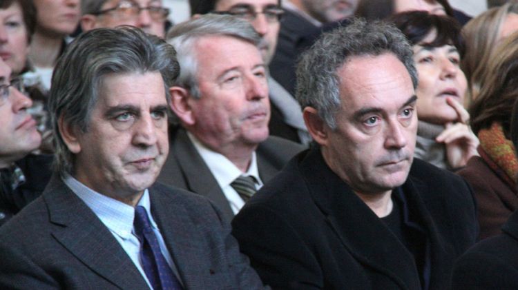 Juli Soler (esquerra) amb Ferran Adrià (arxiu)