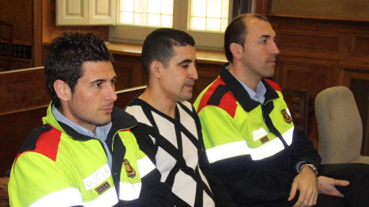 El condemnat, Mourad Boujanoui, durant el judici que es va celebrar a l'Audiència de Girona © ACN