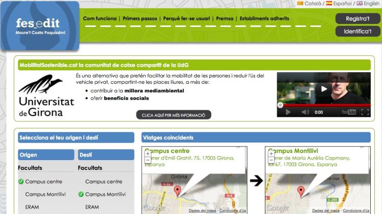 Captura de pantalla del portal fesedit.cat © AG