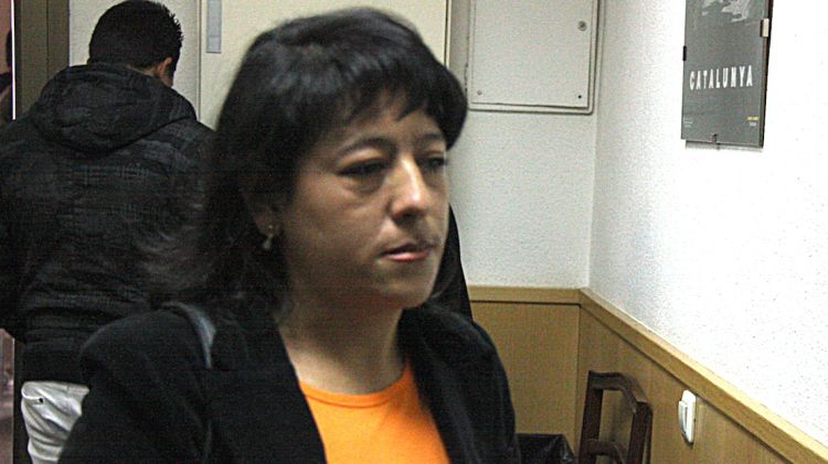 La condemnada, Martha Cecilia Garcia Ospina, durant el judici a l'Audiència de Girona © ACN