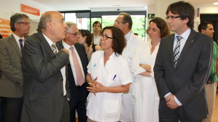El conseller ha visitat el nou edifici de consultes externes de l'Hospital Universitari Josep Trueta © ACN