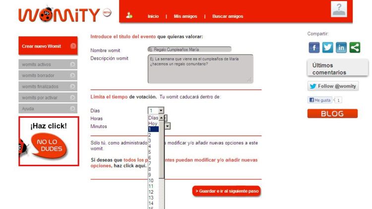 Aspecte de la xarxa social Womity © ACN