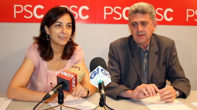 Els senadors gironins del PSC Rafel Bruguera i Iolanda Pineda © ACN