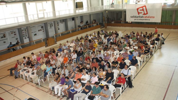 Acte de la II Escola d'Estiu de Solidaritat aquest dissabte a Arbúcies © ACN