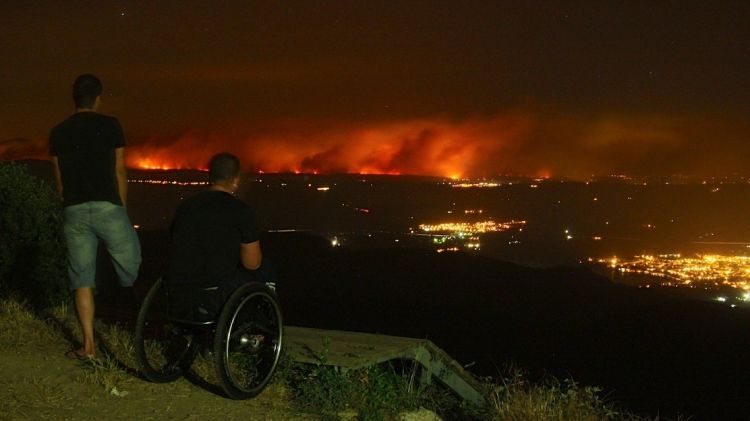 Les flames eren visibles des de Rocacorba © M. Estarriola