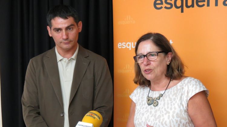 Els diputats d'ERC Carme Capdevila i Pere Bosch © ACN